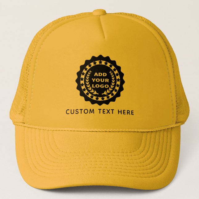Custom Your Business Logo With Text Trucker Hat (Front)