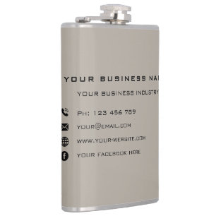 Custom Your Business name Text Flask template