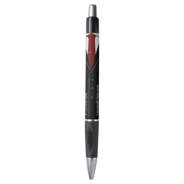 Custom Your Business Promotional Pen Personalised (Front Vertical)