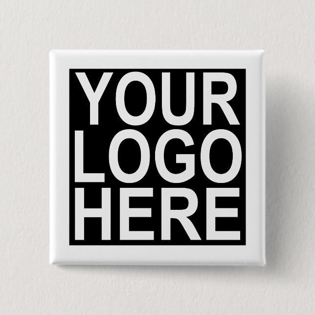 Custom Your Company Logo 15 Cm Square Badge (Front)