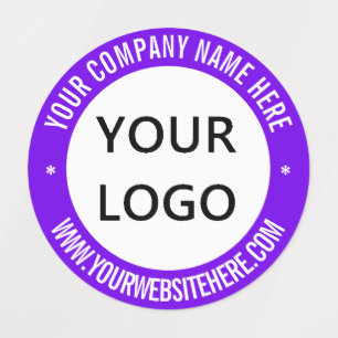 Custom Your Company Logo and Text Business Labels