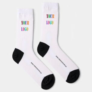 Custom Your Company Logo and Text Business Socks