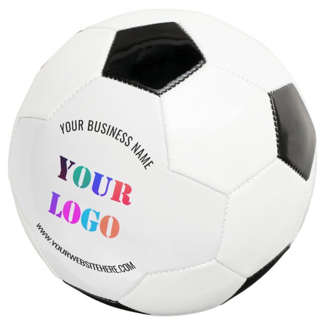 Custom Your Company Logo and Text Soccer Ball (Three Quarter)