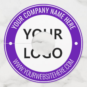 Custom Your Company Logo and Text Wine Glass Tag