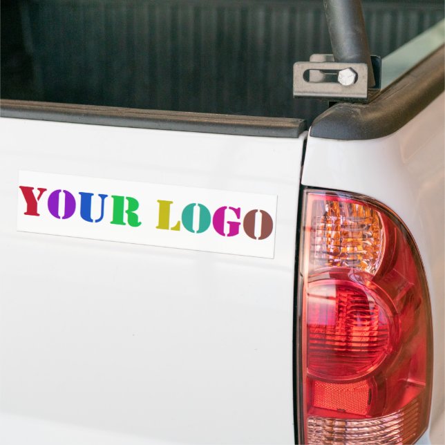 Custom Your Company Logo Business Bumper Sticker (On Truck)