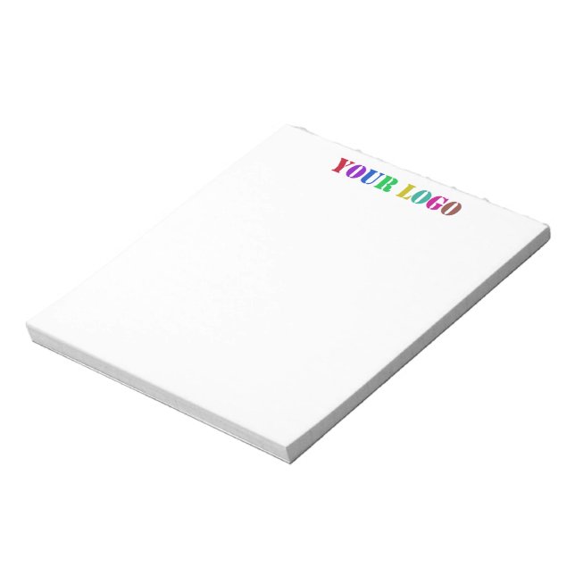 Custom Your Company Logo Business Notepad (Rotated)