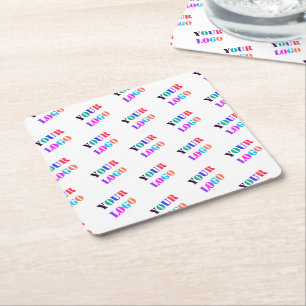 Custom Your Company Logo Business Paper Coaster