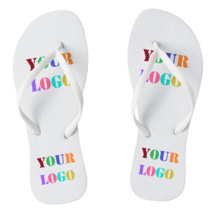 Custom Your Company Logo Flip Flops Choose Colours