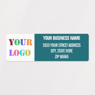 Custom Your Company Logo Name Address Labels