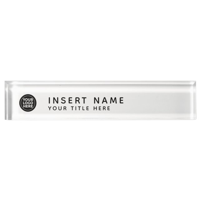 Custom Your Company Logo Nameplate (Front)