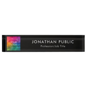 Custom Your Company Logo Or Image Here Template Nameplate
