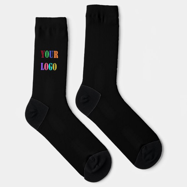 Custom Your Company Logo or Photo Business Socks (Right)