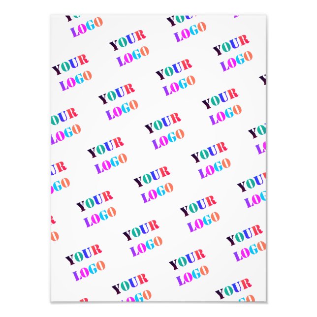 Custom Your Company Logo Promotional Business Photo Print (Front)