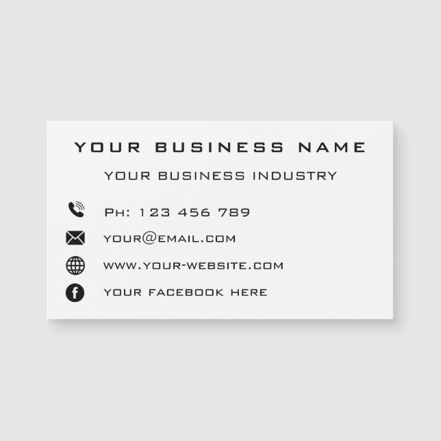 Custom Your Company Personalised Business Card (Front)