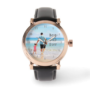 Custom Your Dad Photo Watch Gift - Best DAD Ever