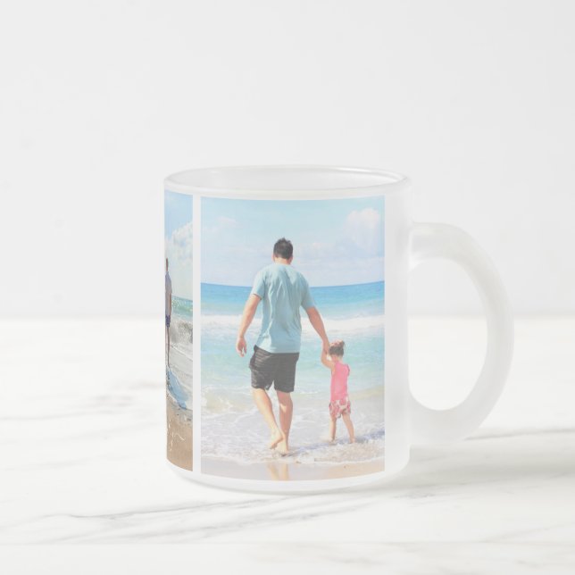 Custom Your Family Photo Collage Glass Mug Gift (Right)