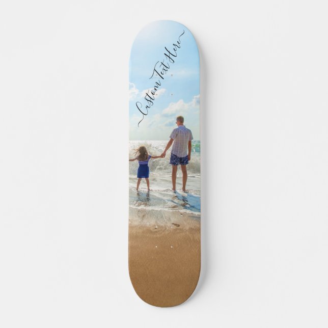 Custom Your Favourite Photo and Text Skateboard (Front)