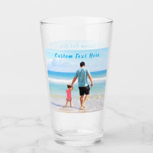Custom Your Favourite Photo Glass Gift with Text