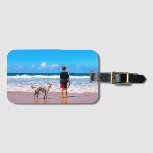 Custom Your Favourite Photo Luggage Tag Gift (Front Horizontal)