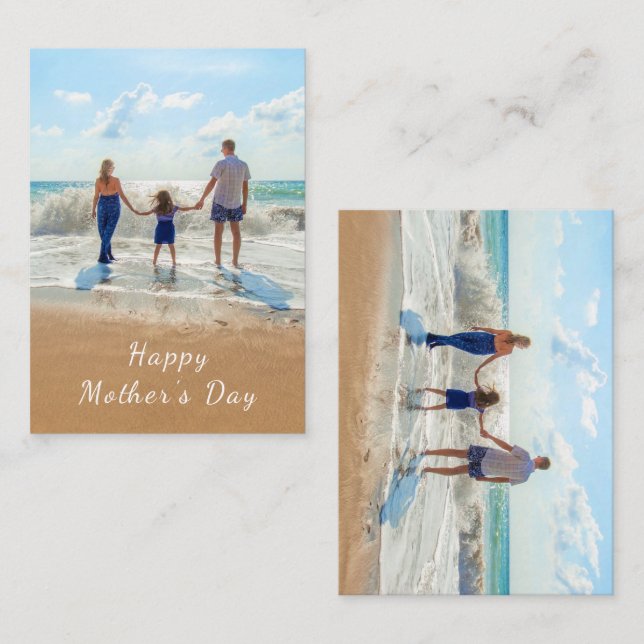 Custom Your Favourite Photo Mother's Day Card (Front/Back)