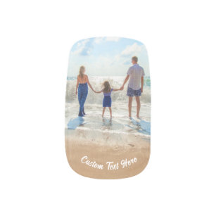Custom Your Favourite Photo Nail Art with Text