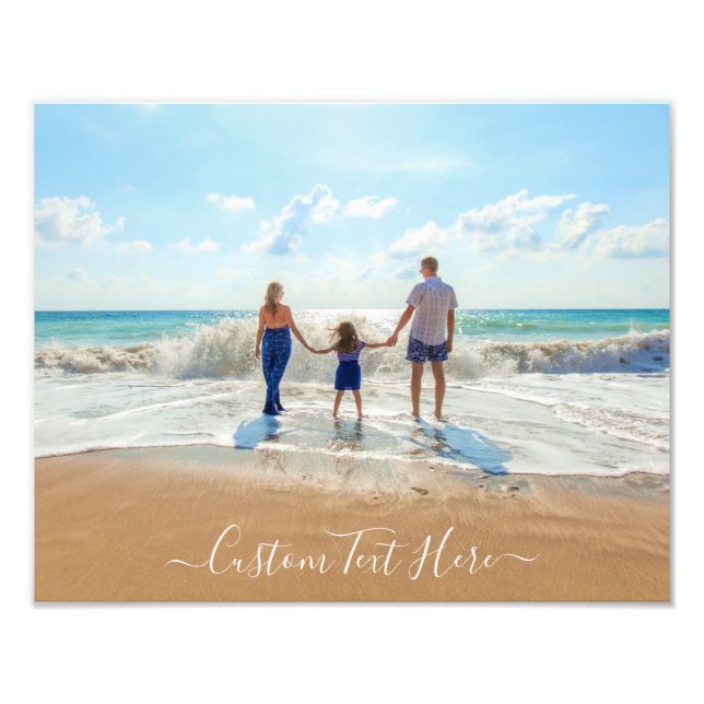 Custom Your Favourite Photo Print with Text (Front)