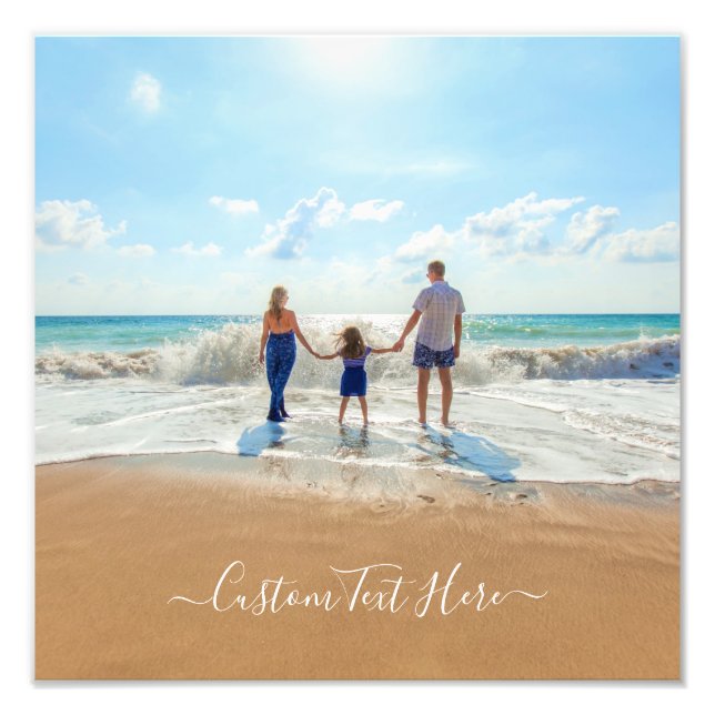 Custom Your Favourite Photo Print with Text (Front)
