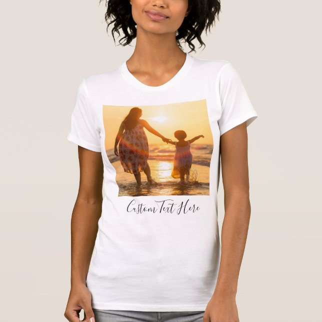 Custom Your Favourite Photo T-Shirt with Text (Front)