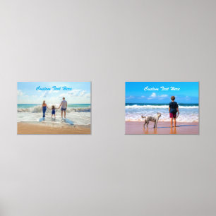 Custom Your Favourite Photo Wall Art Set with Text