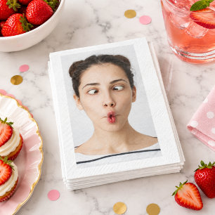 Custom Your Funny Face Photo Selfie Napkin