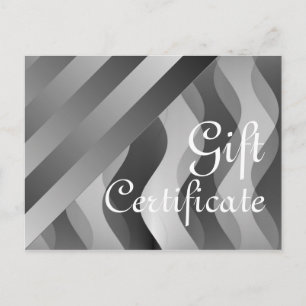 Custom your Gift Certificate with text & backgr. Postcard