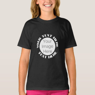 custom your image here, photo text edit circle T-Shirt