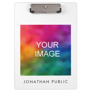 Custom Your Image Photo Design Name Business Logo Clipboard