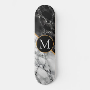 Custom Your Letter Skateboard Marble Stone
