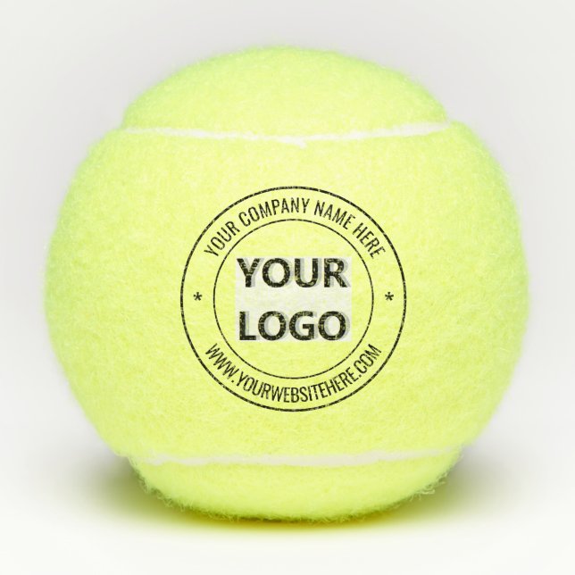 Custom Your Logo and Text Stamp Tennis Balls Gift (Front)
