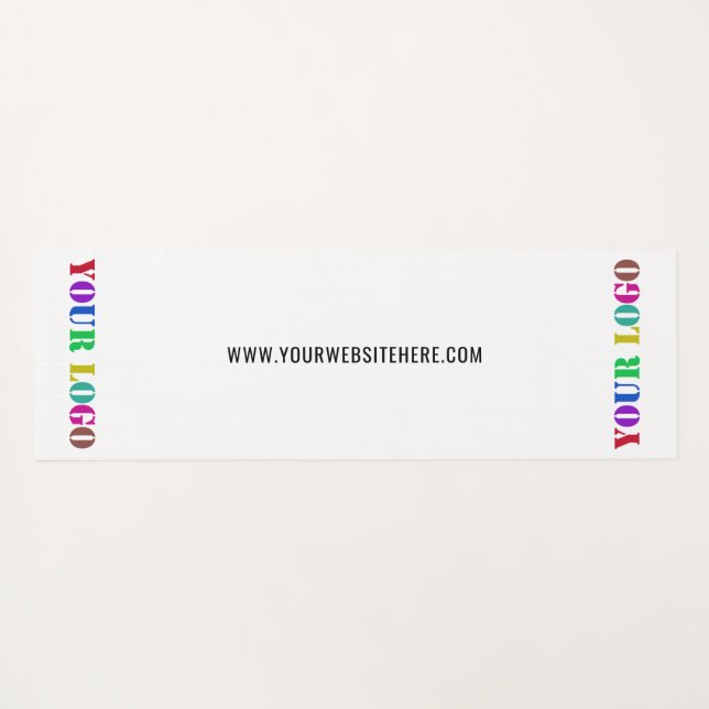 Custom Your Logo and Text Yoga Mat Promotional (Back (Horizontal))