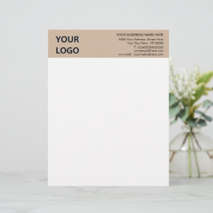Custom Your Logo Business Name Info Letterhead