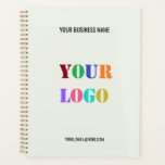 Custom Your Logo Business Name Text Info Planner<br><div class="desc">Custom Colours and Font - Your Logo and Text Promotional Business Personalised - Add Your Logo - Image / Business Name - Company / Contact Information - E-mail or Website / Phone - Resize and move or remove and add elements - image / text with customisation tool. Choose / add...</div>