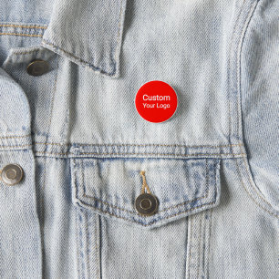 Custom Your Logo Button   Personalised Business