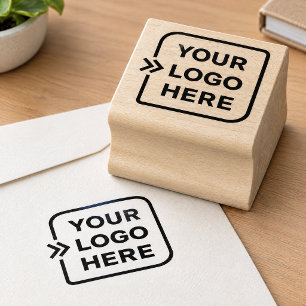 Custom Your Logo Here Business Branding Seal Rubber Stamp