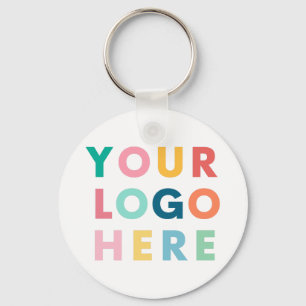 Custom Your Logo Here Business Company Corporate Key Ring