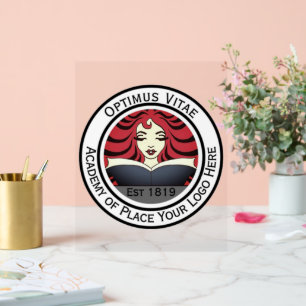 Custom Your Logo Here Image Business Acrylic Sign