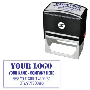 Custom Your Logo Name Address Self-Inking Stamp
