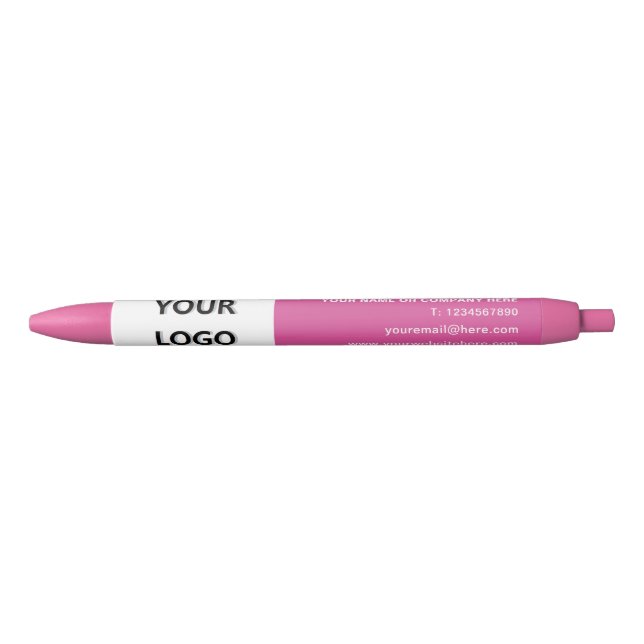 Custom Your Logo Name Info Pen Gift - Choose Colou (Front)