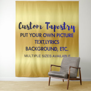 Custom Your Logo or Image Tapestry