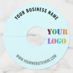 Custom Your Logo or Photo Name Text Wine Glass Tag