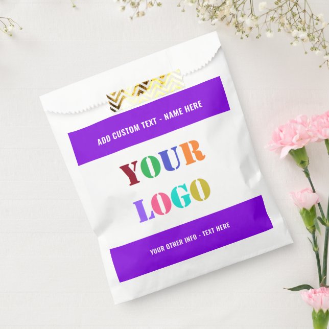 Custom Your Logo or Photo Text Favour Bag Example (Sealed)