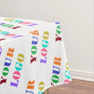 Custom Your Logo Photo Tablecloth Promotional