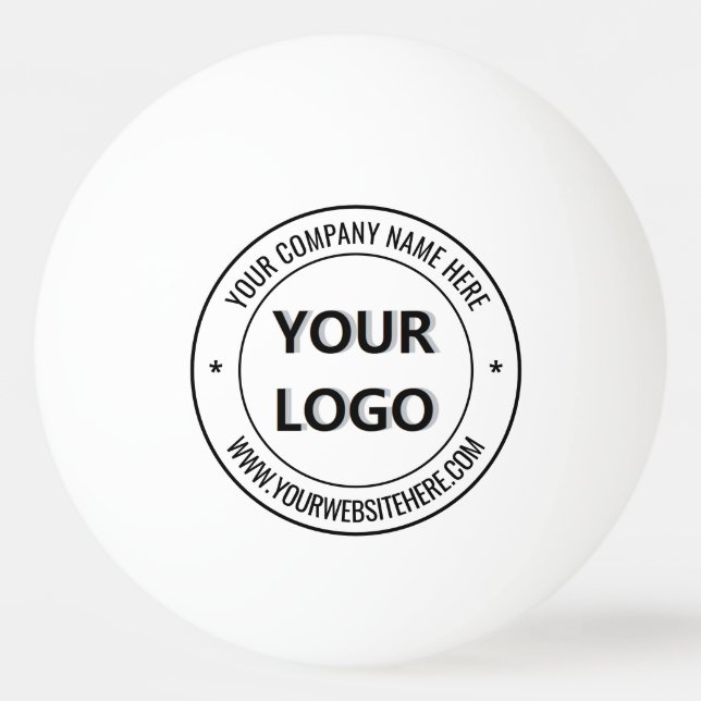 Custom Your Logo Text and Colours Ping Pong Ball (Front)