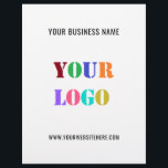Custom Your Logo Text Promotional Business Flyers<br><div class="desc">Custom Colours and Fonts - Design Your Own Personalised Flyer example with Your Company Logo and Bane Website or Custom Text Branded Promotional Business Flyers template / Party Supplies Gifts Marketing Materials - Add Your Logo / Image or QR Code - Photo / and Text - Name / Information /...</div>